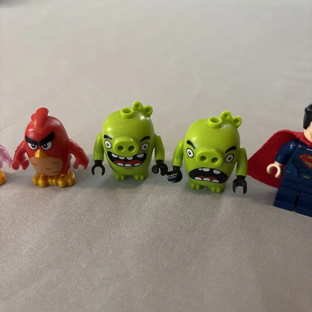 Lego Mini Figs Lot All Random Angry Birds Minecraft Superman Batman Sponge Bob